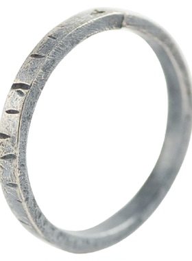 纯银戒指字母原创设计小众复古