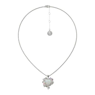 BOONEE欧泊爱心花园中长麻花链