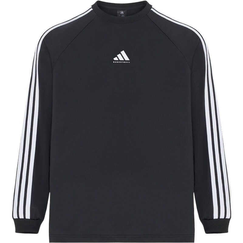 adidas阿迪达斯男子速干街头风篮球运动圆领长袖T恤上衣LI1753