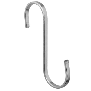 S型不锈钢挂钩加厚厨房置物货架304钩子s免打孔多功能扁钩圆管S勾