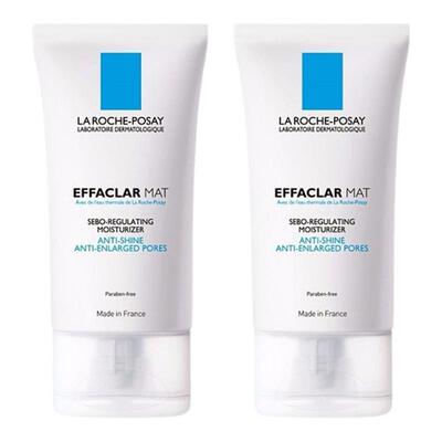 欧洲直邮La Roche Posay理肤泉清痘净肤水油平衡保湿乳液40MLx2支