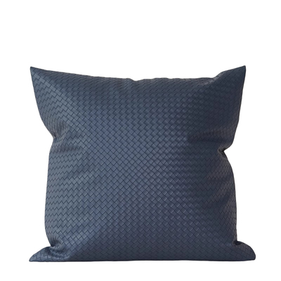 『编织皮』轻奢样板间抱枕沙发客厅简约靠枕套春夏季枕头腰枕绿色