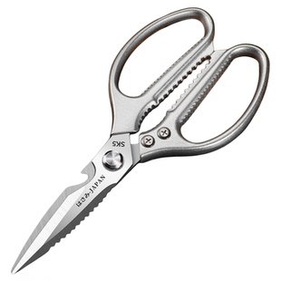 德系厨房剪刀专用剪骨刀家用强力鸡骨剪肉剪子烤肉剪刀不锈钢加长