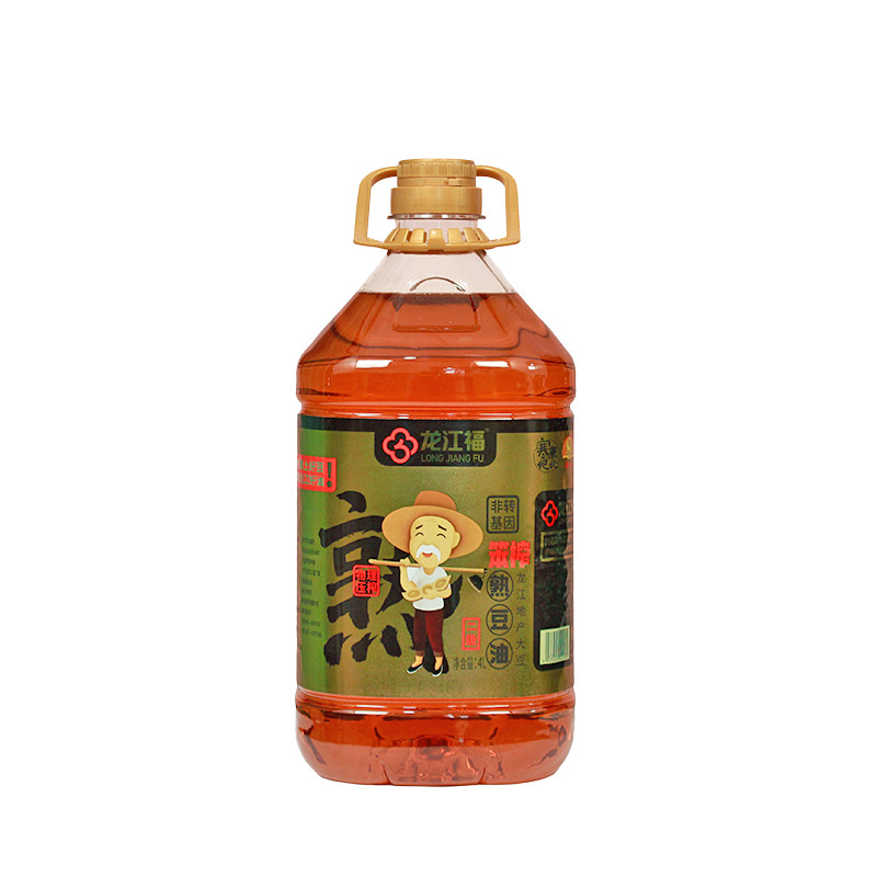 龙江福非转基因笨榨熟豆油