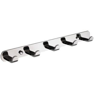 加厚加宽实心挂衣钩排钩 卫生间衣服挂钩打孔 不锈钢衣钩毛巾挂钩