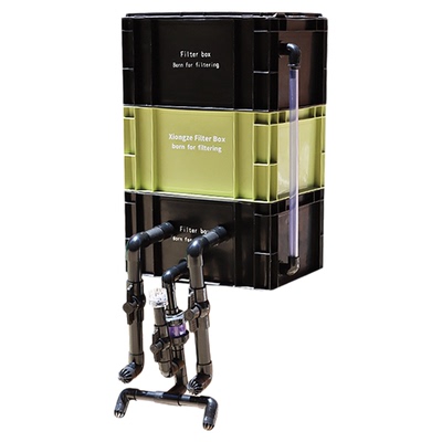 内置水泵周转箱隐藏款水泵过滤箱鱼缸过滤器水循环系统滴流过滤盒