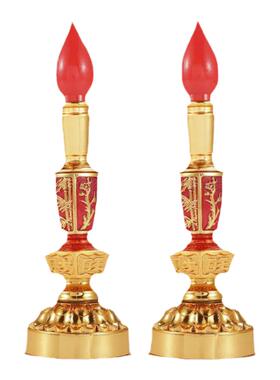 电蜡烛台家用电烛灯充电佛前供灯