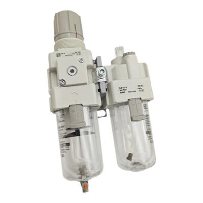 SMC空气过滤阀减压阀气源二联件油水分离器AC20A/30A/40A-01/02-A