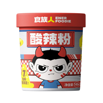 食族人酸辣粉爆肚粉豌豆粉丝桶装