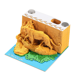 便签本 纸雕潮玩小摆件合集 3d立体便签创意有趣高颜值手撕便利贴