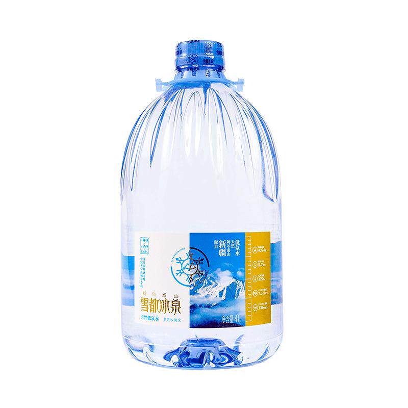 阿尔泰山雪都冰泉4L天然低氘冰川水高端饮用水矿泉水整箱泡茶水