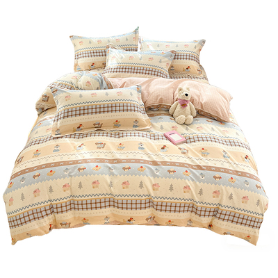 100%全棉被罩单件纯棉被罩学生床