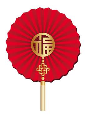 玻璃门圆折扇装饰静电贴纸