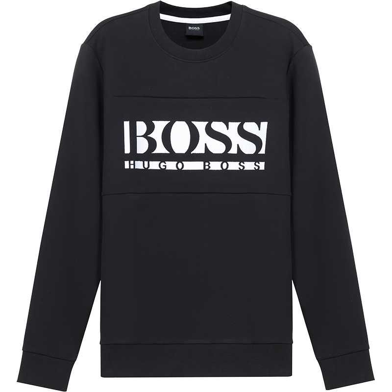 HUGOBOSS男士棉/涤纶长袖卫衣