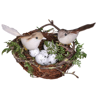 手工藤编织鸟巢鸟窝鸟笼装饰鸟窝鸟屋森系婚庆礼拍摄拍照道具摆件