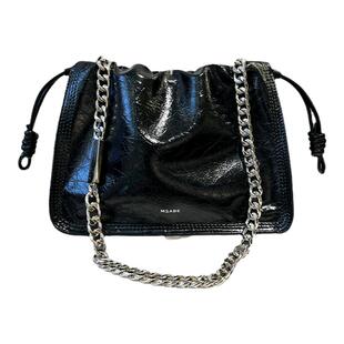 玛莎爱贝儿法式云朵油蜡皮链条腋下包女2026新款抽绳水桶包斜挎包