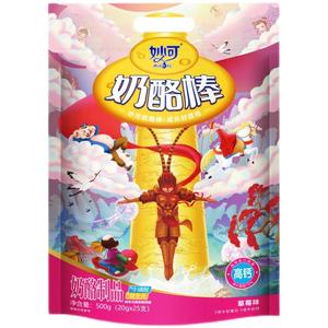 妙可奶酪棒高钙健康营养牛奶棒零食大袋25支装一整箱悟空系列