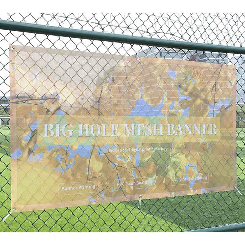 深圳喷绘供应围栏海报网格布 防水防晒网格布