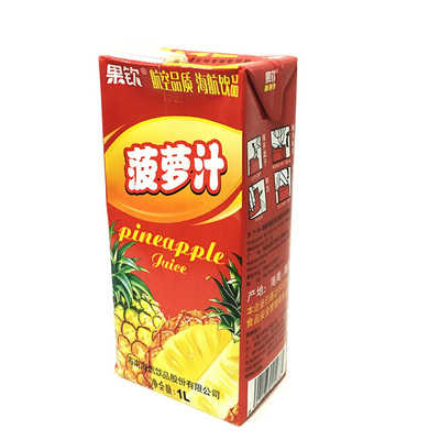 无添加果钦菠萝汁海航果汁饮料