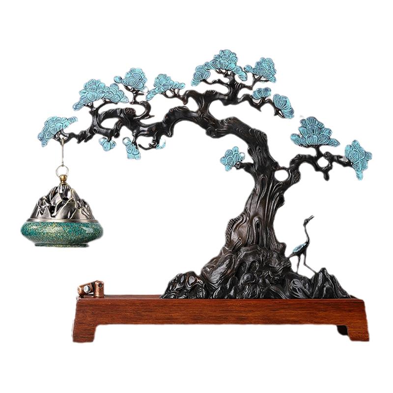 至檀不落灰精致高级禅意倒流香炉