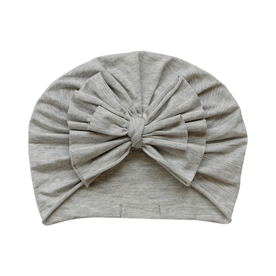 春秋薄款蝴蝶结护囟门婴儿帽子