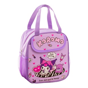 可爱小学生保温饭盒袋儿童午餐手提包大容量卡通便当拎包防水饭兜
