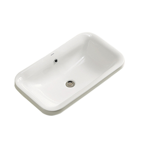 箭牌洗手盆单盆家用洗脸盆洗漱台一体陶瓷盆半嵌入式方形台中上盆