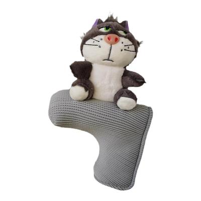 高尔夫用品球杆套一号木杆套卡通倔强的猫球道木小木杆头保护帽套