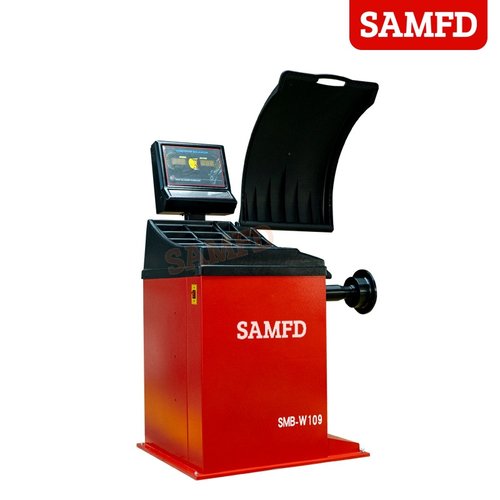 SAMFD全自动轮胎平衡仪平衡机保汽车高精度防护罩维修设备轮