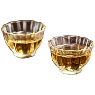 【禾器官方店】禾器品茗杯乐妍杯耐热玻璃小茶杯花瓣器型主人杯