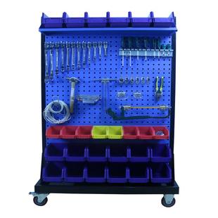 五金工具架物料整理展示架方孔挂板挂钩车间移动货架洞洞板置物架