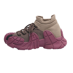 踩屎感运动鞋女款2026春秋新款软底跑步登山厚底防滑老爹鞋不累脚