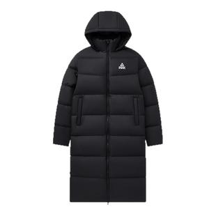 匹克羽绒服长款男户外加绒连帽保暖加厚鸭绒外套女运动服官方正品