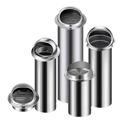 不锈钢风帽外墙出风口止逆阀油烟机排烟管穿墙卫生间排气口出风罩