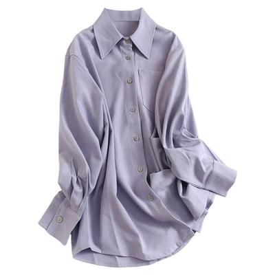 休闲通勤衬衫可配一整套半身裙女