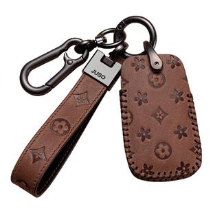 大众钥匙套宝来速腾迈腾polo朗逸plus途观帕萨特牛皮汽车包扣21款