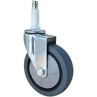 餐车万向轮4寸静音方管耐磨收碗插杆轮子手推车活动丝杆脚轮轱辘