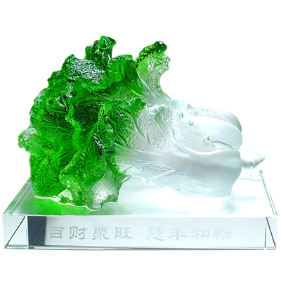 开张大吉摆件琉璃玉白菜聚福招财