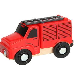 轨道小火车头玩具木制质惯性滑行车磁性车头厢工程车木质轨道车