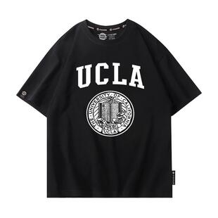drew UCLA短袖男夏季加利福尼亚大学洛杉矶分校T恤纪念品衣服潮
