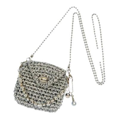 银色pocket小折叠屏手机包