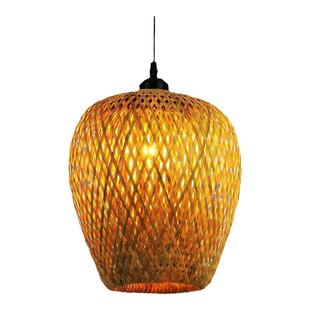 竹编吊灯中式复古田园餐厅饭店民宿茶楼禅意火锅店日式灯笼竹艺灯