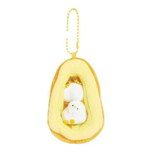 伶俐好柿花生鸭毛绒挂件小公仔玩偶包包钥匙扣可爱背包挂饰送女生