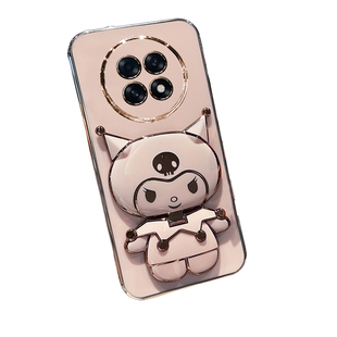 适用oppok13s手机壳oppo保护k13s硅胶套PLL110全包防摔软壳5g可爱库洛米opk女卡通oppopll新款s5g带支架镜子