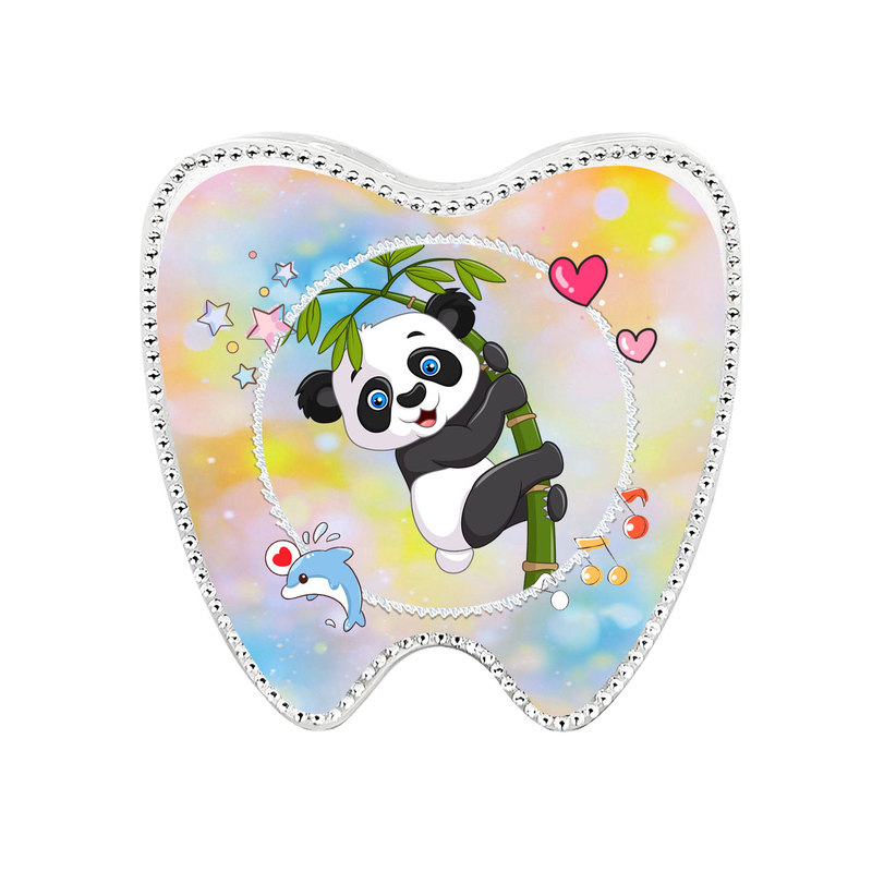 牙齿收纳盒乳牙纪念品水晶换牙盒