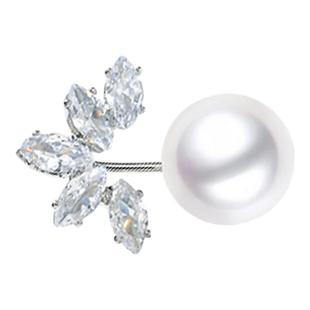 高档轻奢珍珠款胸针防走光收腰神器免缝西装领口别针时尚小众配饰