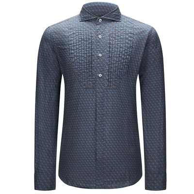 lardini温莎领长袖商务休闲衬衫