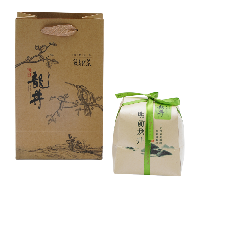 明前龙井2026头采新茶豆香型传统牛皮纸包装250克/包
