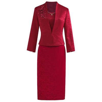 2026喜妈妈婚宴礼服两件套装春秋