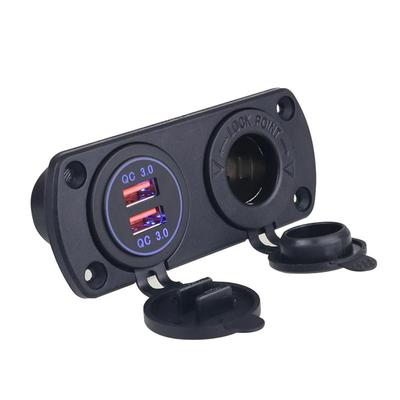 加装usb快充12V点烟器母座type-c